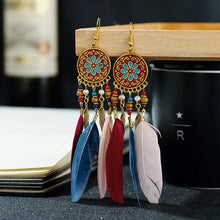 Load image into Gallery viewer, Arlo Feather Earrings - Multicolour
