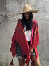 Load image into Gallery viewer, Boho Wanderlust Cape - Red
