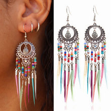 Load image into Gallery viewer, Vintage Rainbow Earrings - Silver
