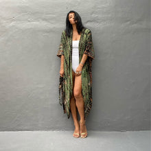 Load image into Gallery viewer, Coco Dawn Kimono - Army Green - Boho Boutique
