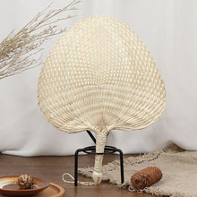Load image into Gallery viewer, Hand-woven Straw Summer Fan - Boho Boutique
