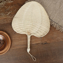 Load image into Gallery viewer, Hand-woven Straw Summer Fan - Boho Boutique
