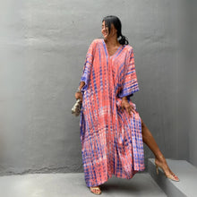 Load image into Gallery viewer, Coco Dawn Kaftan - Orange &amp; Purple
