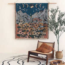 Load image into Gallery viewer, Bohemian Throw - Mountain &amp; Moon
