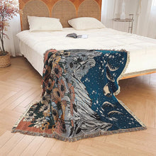 Load image into Gallery viewer, Bohemian Throw - Mountain &amp; Moon
