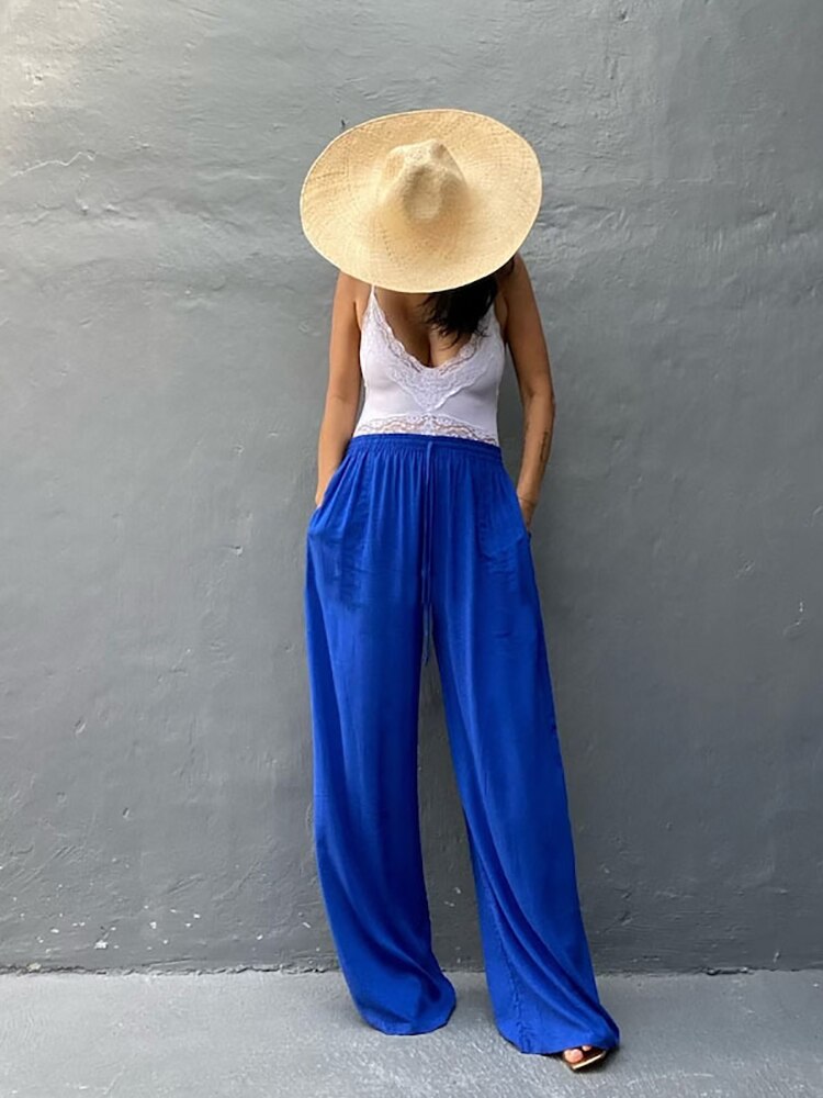 Luna Willow Trousers - Blue