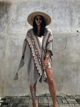 Load image into Gallery viewer, Boho Wanderlust Cape - Grey
