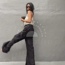 Load and play video in Gallery viewer, Luna Willow Trousers - Black
