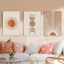 Load image into Gallery viewer, Sun &amp; Moon Canvas - Boho Boutique
