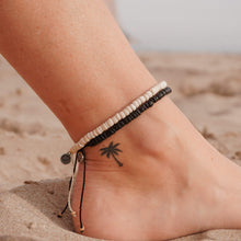 Load image into Gallery viewer, Bayu Beaded Anklet - Black - Boho Boutique
