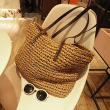 Load image into Gallery viewer, Soft Straw Bag - Khaki
