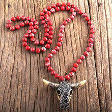 Load image into Gallery viewer, Bull Head Charm Pendant - Boho Boutique
