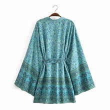 Load image into Gallery viewer, Kalinda Kimono - Blue - Boho Boutique
